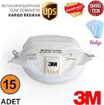 3M 9162E FFP2 VFlex Ventilli 15 Adet Partikül Solunum Maskesi