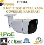 3Mp Ip Poe H265 Metal Kasa Güvenlik Kamerası Bt-3595