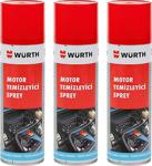 3X Würth Motor Temizleyici Sprey 500 Ml (Su Gerekmez)