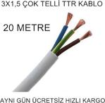 3X1.5 Ttr Kablo ( 20 Metre ) Kali̇teli̇ Ürün