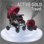 4 Baby Ab-310 Active Gold Travel Sistem Bebek Arabası Puset Kahve