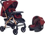 4 Baby Active Gold St-04 Travel Sistem Bebek Arabası - Kırmızı