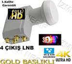 4 Lü Quad 4 Çikişli Lnb Full Hd 3d 4k Ultra Hd