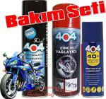 404 Motosiklet - Bisiklet Temizlik Ve Zincir Yağlama-Koruma Seti