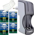 4X2100Mah Aa Kalem Pi̇l+4X800 Aaa İnce Pi̇l+Varta Pocket Charger Şarj Ci̇hazi 2-4 Adet Pi̇l Şarj Eder