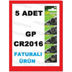 5 BEŞ ADET GP CR 2016 Araç Kumanda Garaj Kapı kepenk CR2016 PİLİ