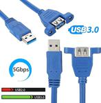 50Cm Panel Tipi Usb 3.0 Uzatma Kablosu Vidalı