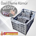 5Karbon Özel Eleme Meşe Mangal Kömürü 10 Kg Sepet