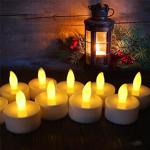 6 Adet Tealight Led Mum Sarı Hareketli Işıklı Led Mum