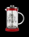 600ml Kırmızı Cam French Press Bitki Çayı & Çay & Kahve Demleme