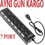 7 PORT USB 2.0 HUB ÇOĞALTICI ÇOKLAYICI SWITCH 4874a ÇOKLU CİHAZ Ç