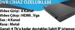 8 KANAL 4 SES HİBRİT AHD DVR KAYIT CİHAZI