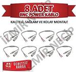 8Li̇ Cctv Ahd Kamera Güvenli̇k Si̇stemleri̇ Bnc Power Jak Kablosu