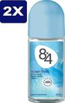 8X4 Ocean Fresh 50 Ml 2 Adet Roll-On