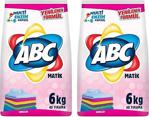 Abc Matik Çamaşır Deterjanı Renkliler 6 Kg 2'Li̇ Set