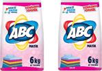 Abc Matik Toz Çamaşır Deterjanı Color 6 Kg. X 2 Adet (Renkliler)