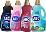 Abc Sıvı Çamaşır Deterjanı Karma Koli 3000 Ml. X 4 Adet (Renkliler, Narinler, Siyahlar Ve Sık Yıkanan)