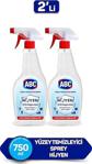 Abc Yüzey Temizleyici Sprey Hijyen 750 Ml 2'Li