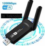 Ac1200 Mbps Dual Band Usb 3.0 Adaptör Kablosuz Wifi Alıcı