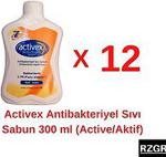 Activex Aktif Koruma Antibakteriyel 300 ml 12'li Paket Sıvı Sabun
