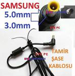 Adaptör Tami̇r Kablosu Samsung Notebook Laptop İçi̇n Şase 5.0-3.0Mm