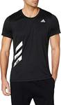 Adidas Erkek Run It 3 Bantlı Pb Tişört, Siyah (Siyah 02), M (Üretici Ölçüsü: M)