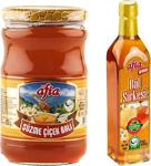 Afia Süzme Çiçek Bal 850 Gr. Alana Bal Sirkesi 500 Ml. Hediye