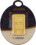 Agakulche İar 1 Gram (995) 24 Ayar Külçe Altın