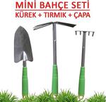 Agila Bahçe Seti Kürek Çapa Tırmık Seti Mini Set