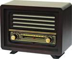 Ahşap Retro Nostaljik Radyo Laleli Model