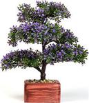 Ahşap Saksıda Yapay Büyük Bonsai