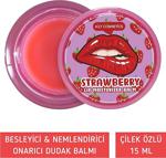 Ai̇ly Cosmeti̇cs Aily Çilek Aromalı Nemlendirici Dudak Bakım Kremi 15 Ml - Strawberry Lıp Moısturızer Balm