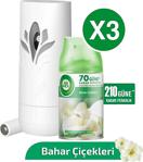 Air Wick Bahar Çiçekleri Freshmatic Oda Kokusu Makine + 3X250 Ml Yedek 210 Gün Etkili