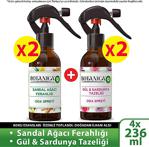 Air Wick Botanica Sandal Ağacı Ferahlığı Ve Gül&Sardunya Tazeliği Oda Kokusu Spreyi 4X236 Ml