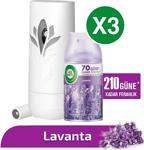 Air Wick Lavanta Freshmatic Oda Kokusu Makine + 3X250 Ml Yedek 210 Gün Etkili