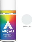 Akçali Sprey Boya (Düz Renk) Beyaz 301