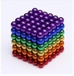 Aksh 6 Farklı Karışık Altı Renkli Sihirli Manyetik Toplar Neodyum Mıknatıs Bilye 216 Adet 5 Mm Neo Cube