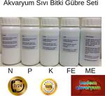 Akvaryum Sıvı Bitki Gübresi Seti 5'Li N-P-K-Me-Fe