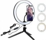 Aldımgeldi Youtuber Tiktok Çekim Küçük Tripod Tripot Işıklı Telefon Tutucu Makyaj Işığı Ring Light