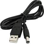 Alfais 4463 Usb To Dc 5.5 2.1Mm Kalın Power Güç Çevirici Adaptör Kablosu