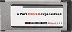 Alfais 5120 2 Port Usb 3.0 34Mm Express Cardbus Pcmcia Adaptör Kartı