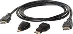 Alfais Al-4699 1.5 Metre 1.4V Hdmi Kablo + Mini Micro Uç Çevirici 3In1 Dönüştürücü