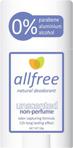 Allfree Natural Parfümsüz 50 gr Deo Stick