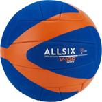 Allsix V100 Soft Mavi-Turuncu Voleybol Topu 230-250Gr Yeni̇ Seri̇