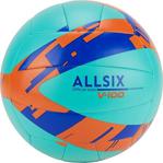 Allsix V100 Yeşil-Turuncu Voleybol Topu Öğretici 260-280 Gr Yeni̇ Seri̇