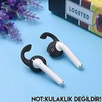 Ally Airpod Kulaklık Silikonu Sabitleyici (Sağ-Sol Set) Si̇yah