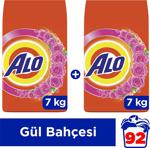 Alo Gül Bahçesi 7 kg 2'li Paket Beyazlar ve Renkliler için Toz Çamaşır Deterjanı