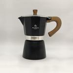 Aloha Ahşap Kulplu 6 Cups Moka Pot - Moka Pot 6 Cups-Si̇yah