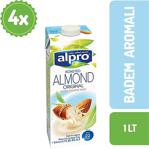 Alpro 1 Lt 4'Lü Paket Badem Sütü