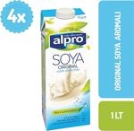 Alpro 1 Lt 4'Lü Paket Soya Sütü